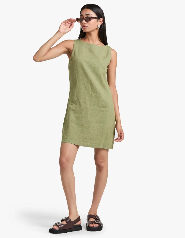 Nadine Mini Dress - Pandan