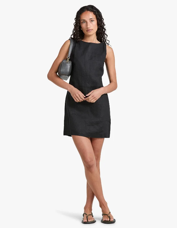 Nadine Mini Dress - Black