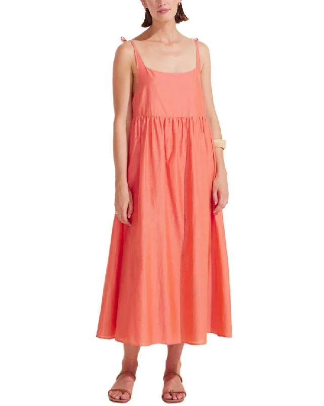 Auguste Eleanor Silk-Blend Midi Dress