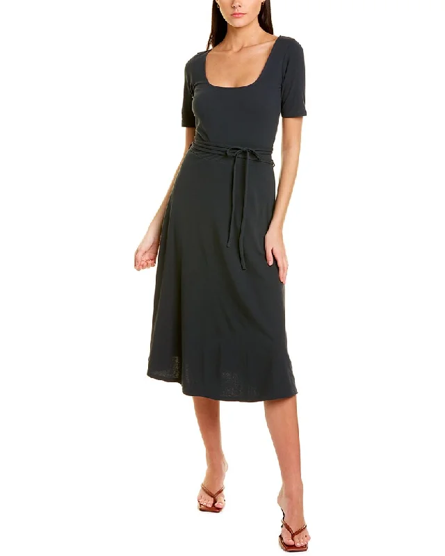 Vince Square Neck Midi Dress