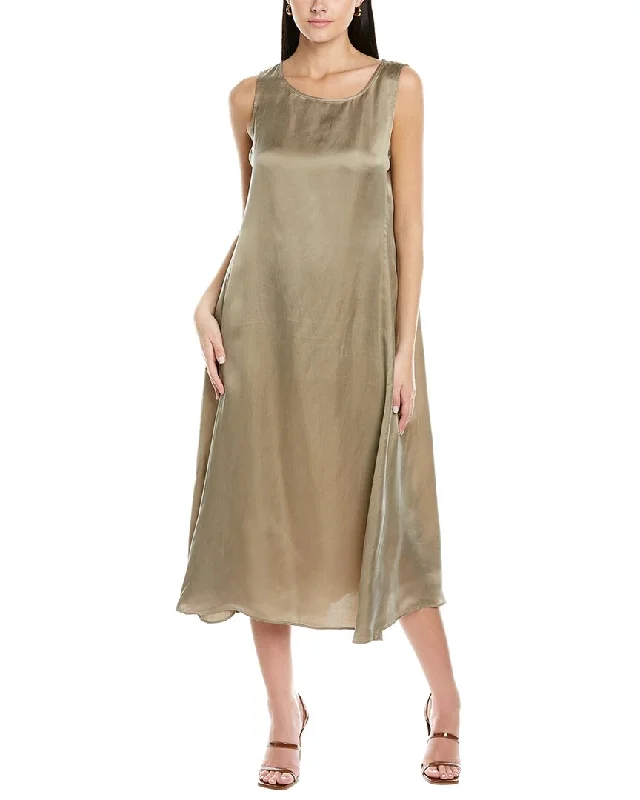 EILEEN FISHER Ballet Neck Midi Dress