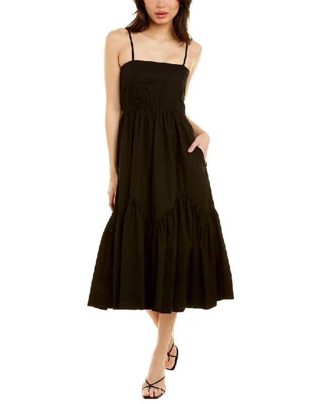 Lusana Ziggy Midi Dress