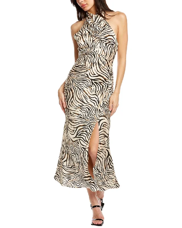 Nicholas Halter Silk Midi Dress