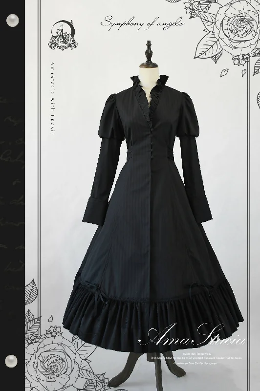 Garden of the Insomnia Night - Victorian Gothic Long Onepiece