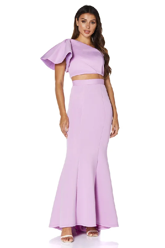 Jess Top & Long Skirt Scuba Two Piece Set