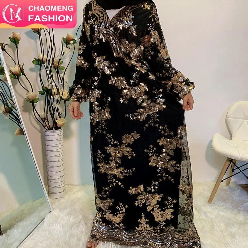 6184# Middle East Luxury lace Long Abaya