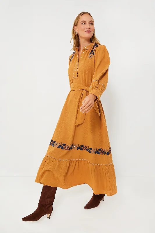 Camel Mathilda Long Dress