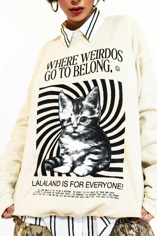 Where Weirdos Belong Oversized Pullover