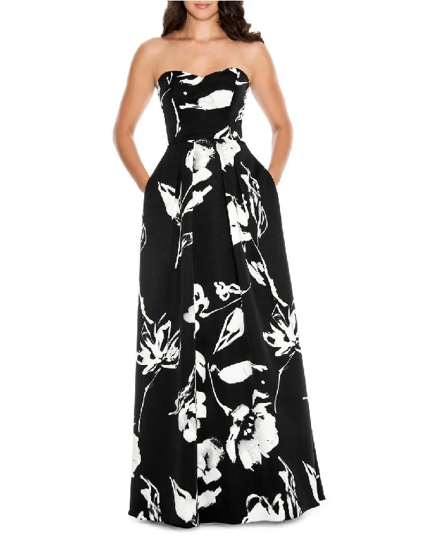 Decode 1.8 Sweetheart Floral Print Long Dress