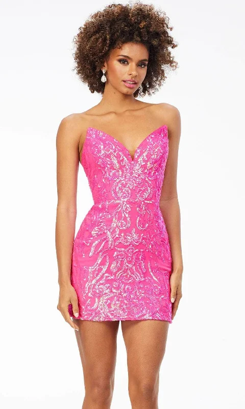 Ashley Lauren - Sequin Motif Cocktail Dress 4519