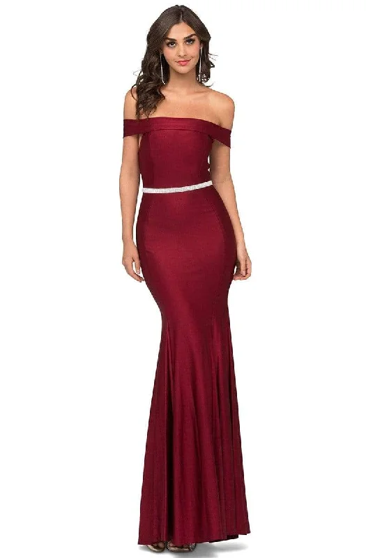 Cecilia Couture - 1423 Off-Shoulder Long Trumpet Dress