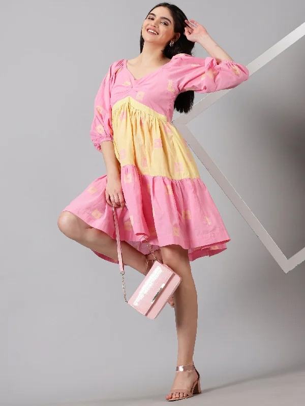 Candy Ruffled Mini Dress