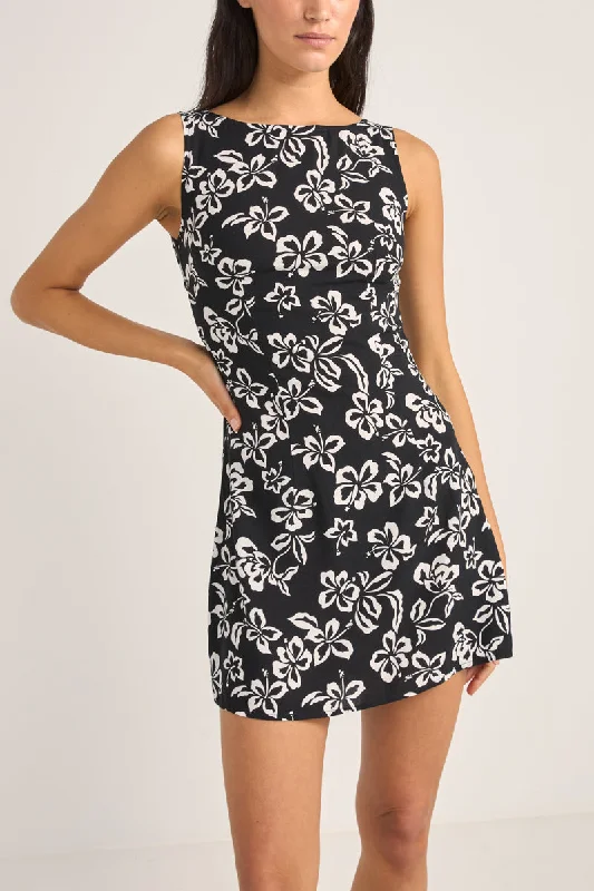 Roselle Tie Back Mini Dress Roselle Floral